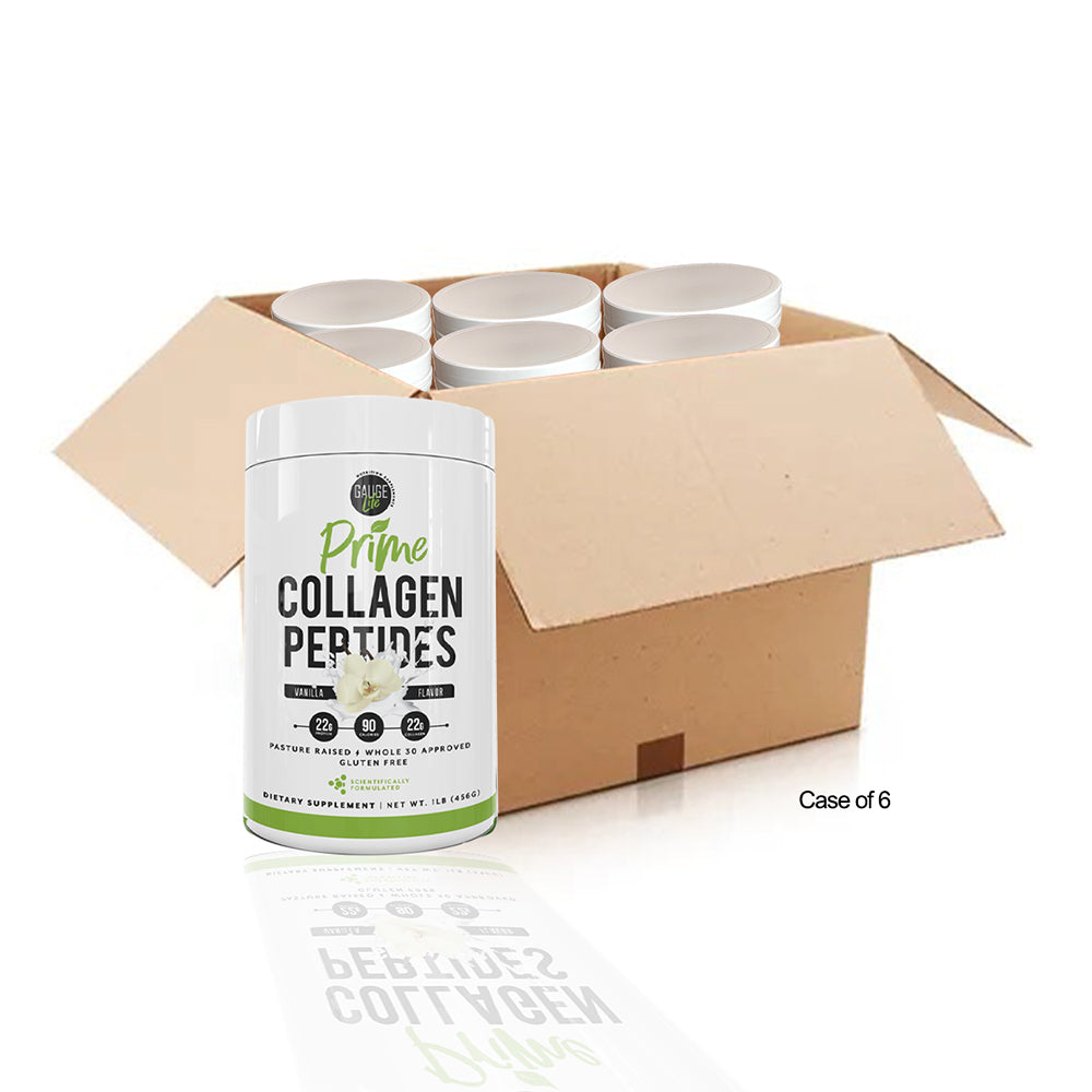 Prime Collagen Peptides Vanilla - 6 Pack – Gauge-Life